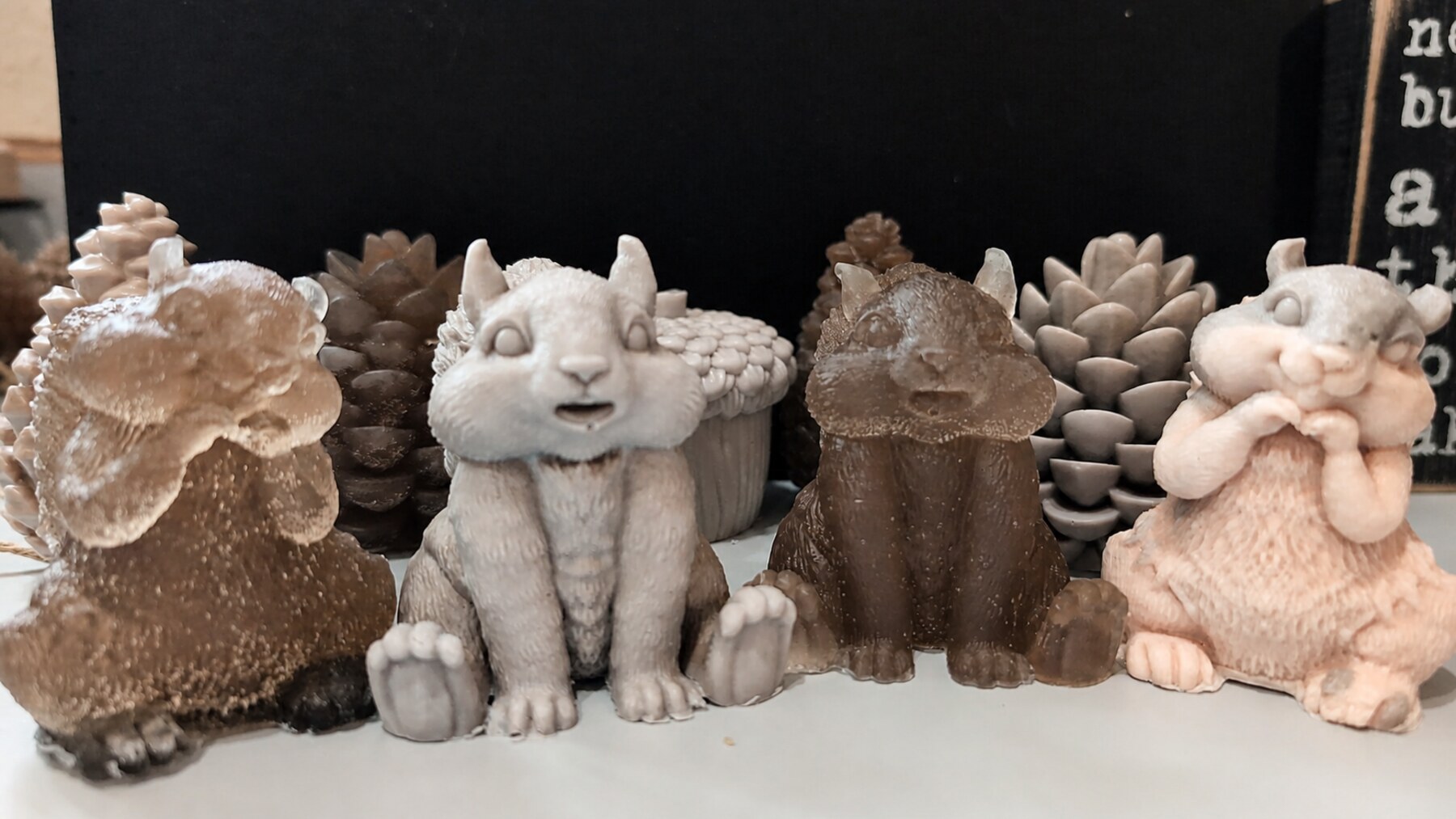 Woodland squirrel soaps from Maid for Clean
